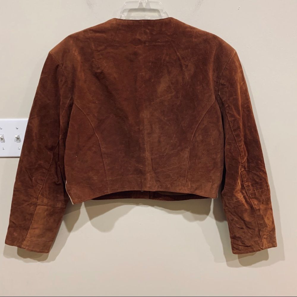 Fashion Crew L Patchwork Suede Jacket - image 5